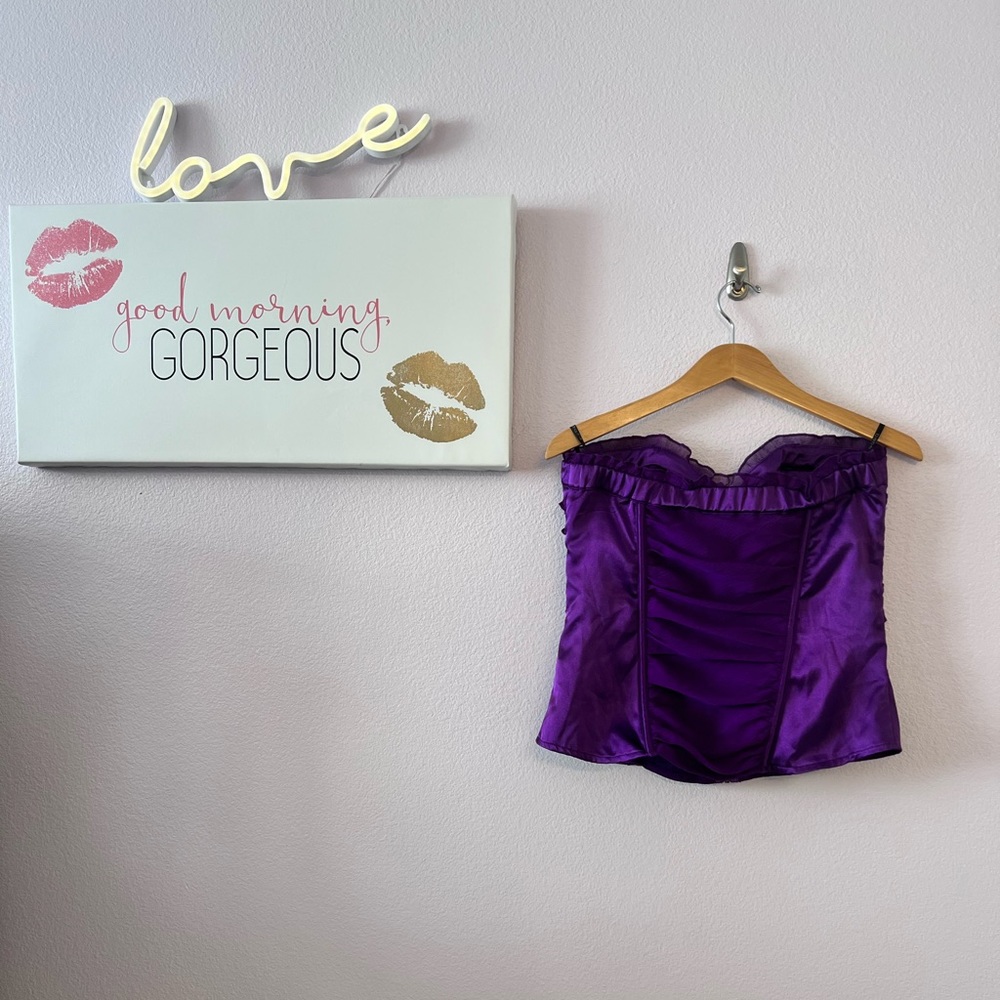 BEBE Purple Corset - Picture 2 of 10